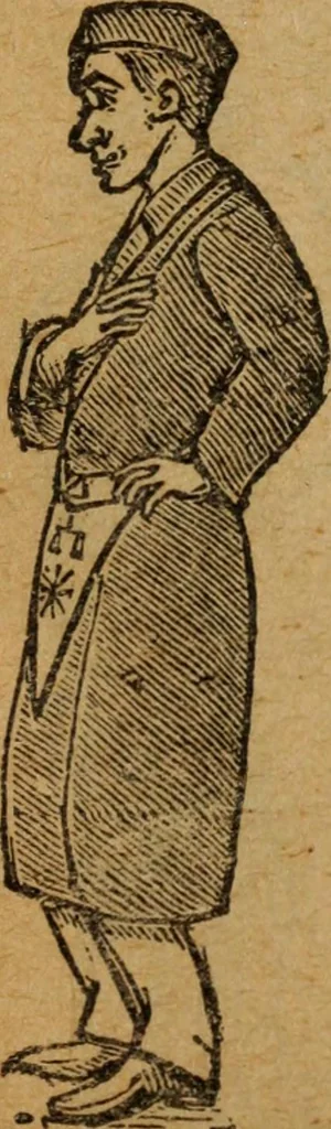 An illustration from Scotch Rite masonry illustrated : the complete ritual of the ancient and accepted Scottish Rite profusely illustrated, 1905, leaf 518