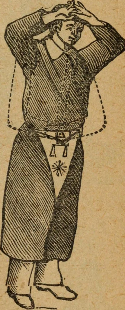 An illustration from Scotch Rite masonry illustrated : the complete ritual of the ancient and accepted Scottish Rite profusely illustrated, 1905, leaf 518