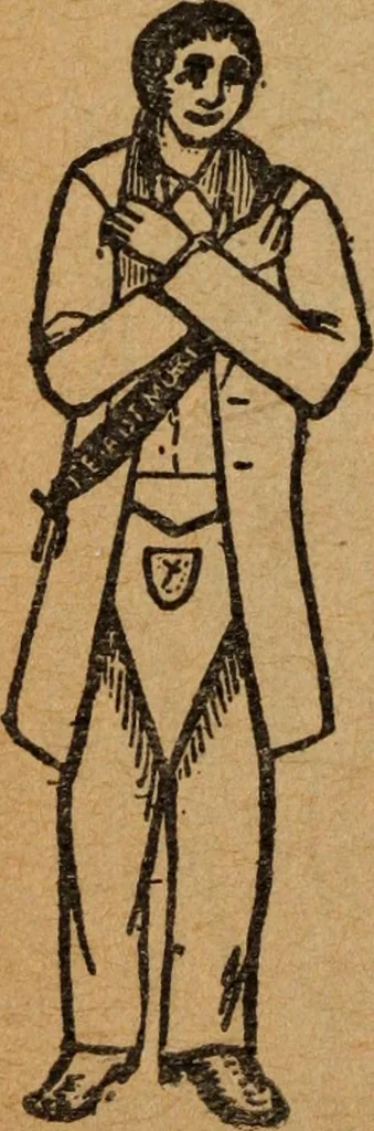 An illustration from Scotch Rite masonry illustrated : the complete ritual of the ancient and accepted Scottish Rite profusely illustrated, 1905, leaf 521