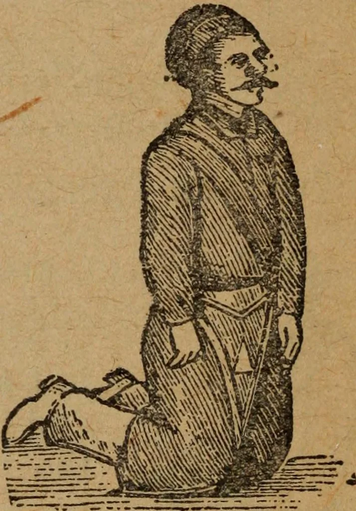 An illustration from Scotch Rite masonry illustrated : the complete ritual of the ancient and accepted Scottish Rite profusely illustrated, 1905, leaf 523