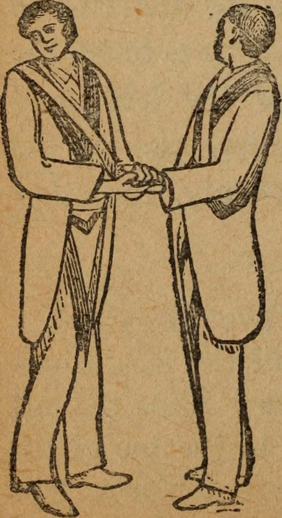 An illustration from Scotch Rite masonry illustrated : the complete ritual of the ancient and accepted Scottish Rite profusely illustrated, 1905, leaf 531