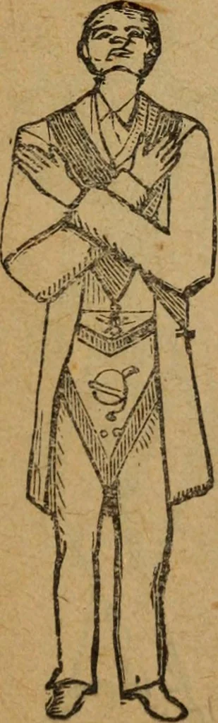 An illustration from Scotch Rite masonry illustrated : the complete ritual of the ancient and accepted Scottish Rite profusely illustrated, 1905, leaf 532