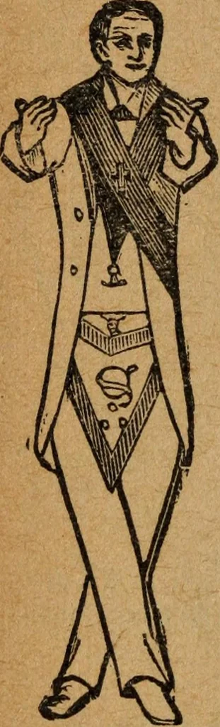 An illustration from Scotch Rite masonry illustrated : the complete ritual of the ancient and accepted Scottish Rite profusely illustrated, 1905, leaf 533