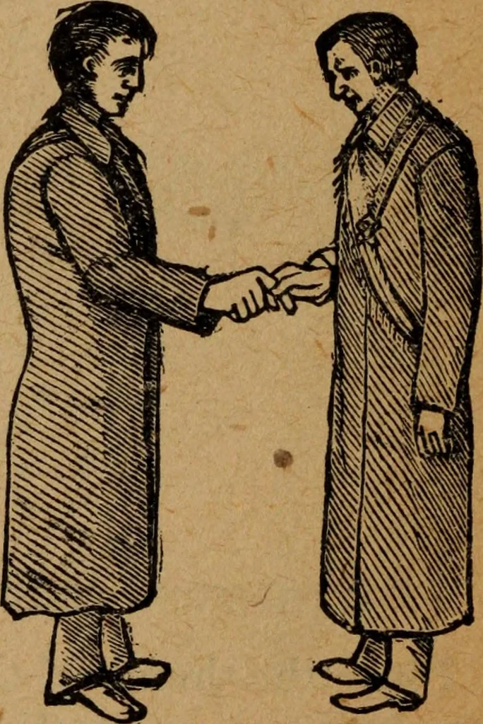 An illustration from Scotch Rite masonry illustrated : the complete ritual of the ancient and accepted Scottish Rite profusely illustrated, 1905, leaf 553