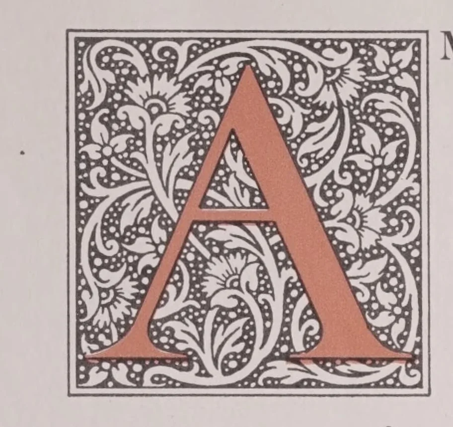 An illustration from The Scotch series, together with a showing of initials, ornaments and selected decorative material, 1922, leaf 8
