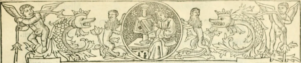 An illustration from Scotorum historiae a prima gentis origine : cum aliarum & rerum & gentium illustratione non vulgari : praemissa epistola nu[m]cupatoria, tabellisq[ue] amplissmis & non poenitenda isagoge quae ab huius terho explicabuntur diffusius, 1526, leaf 90