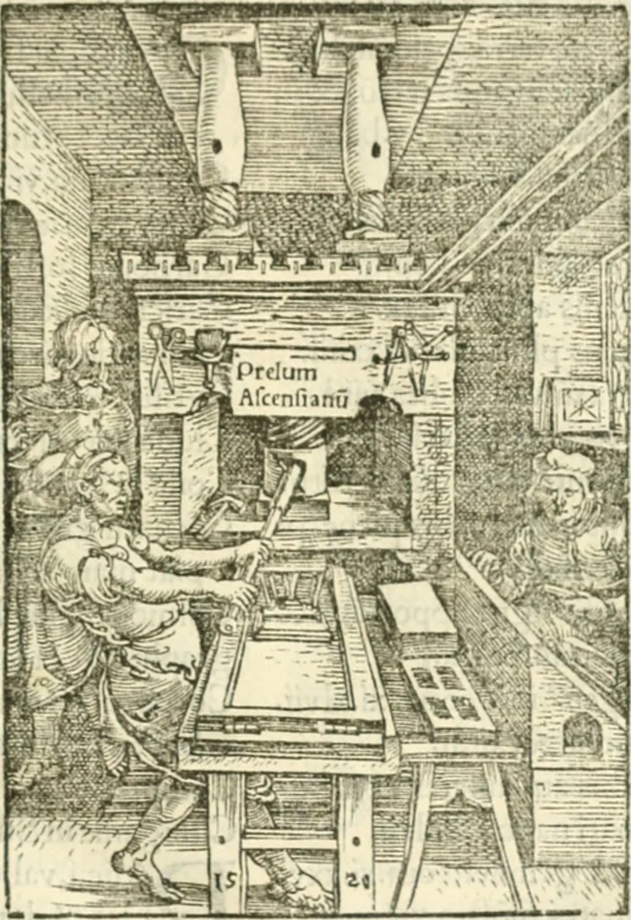 An illustration from Scotorum historiae a prima gentis origine : cum aliarum & rerum & gentium illustratione non vulgari : praemissa epistola nu[m]cupatoria, tabellisq[ue] amplissmis & non poenitenda isagoge quae ab huius terho explicabuntur diffusius, 1526, leaf 90