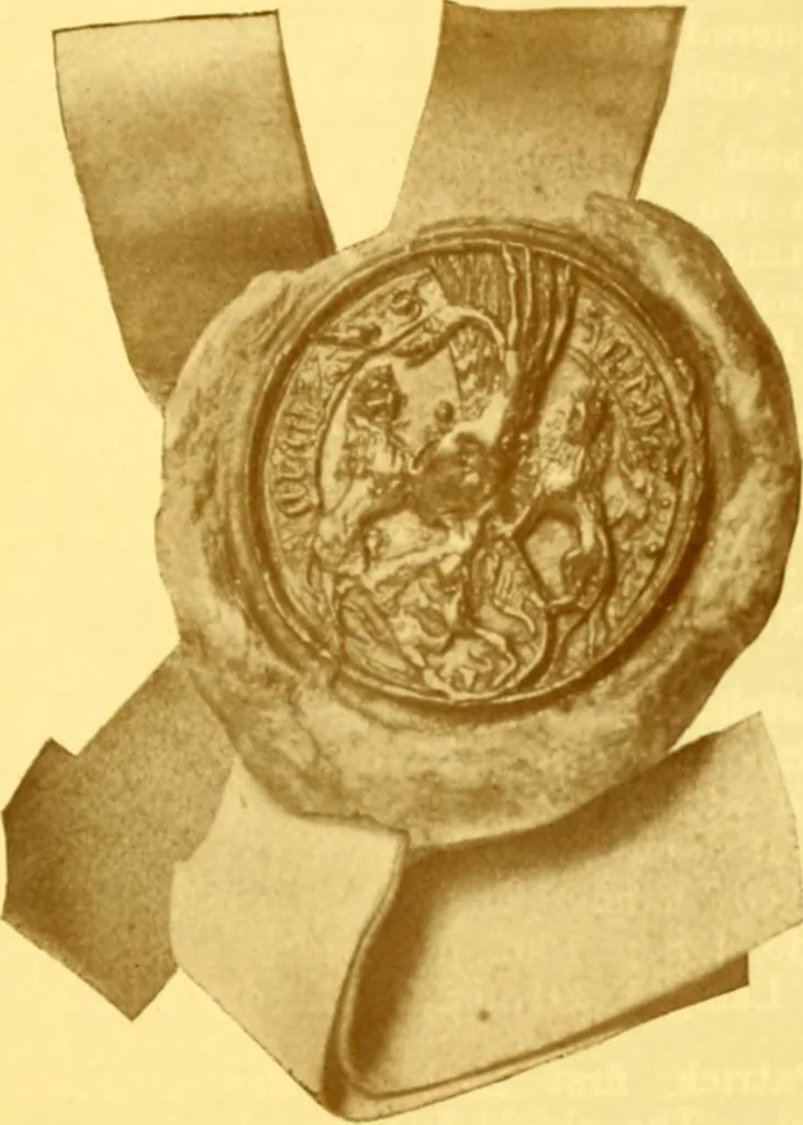 An illustration from Scottish armorial seals, 1904, leaf 130