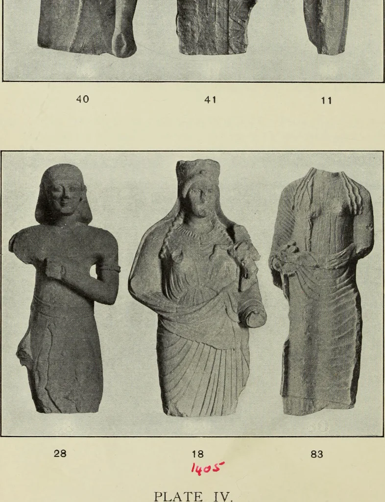 An illustration from Sculptures of the Cesnola Collection of Cypriote Antiquities in the east entrance hall and north aisle, 1880, leaf 147