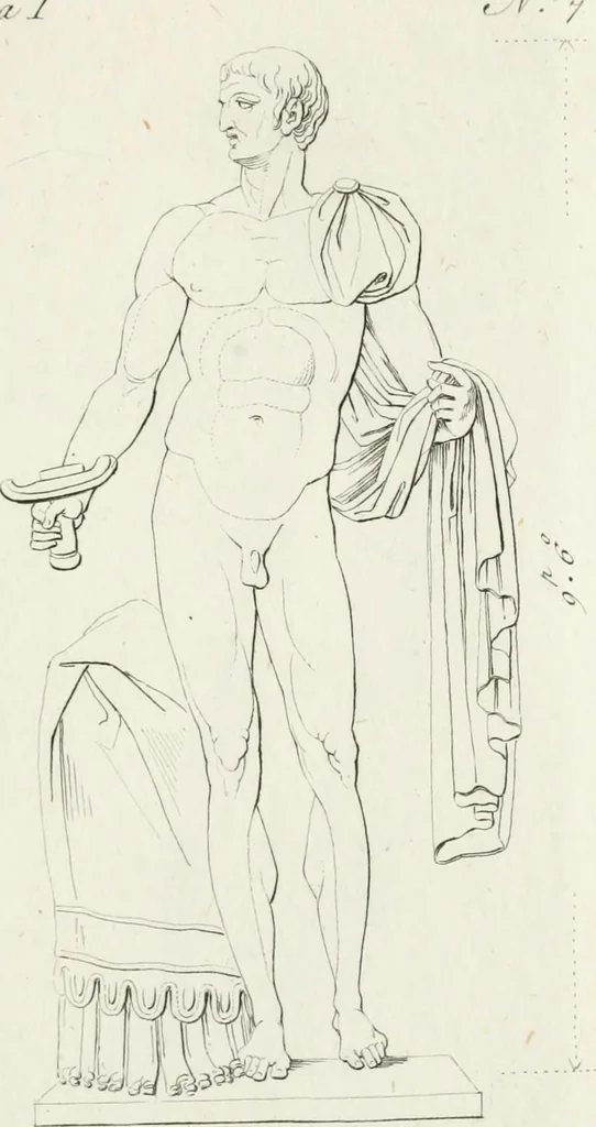 An illustration from Sculture del palazzo della Villa Borghese detta Pinciana, 1796, leaf 106