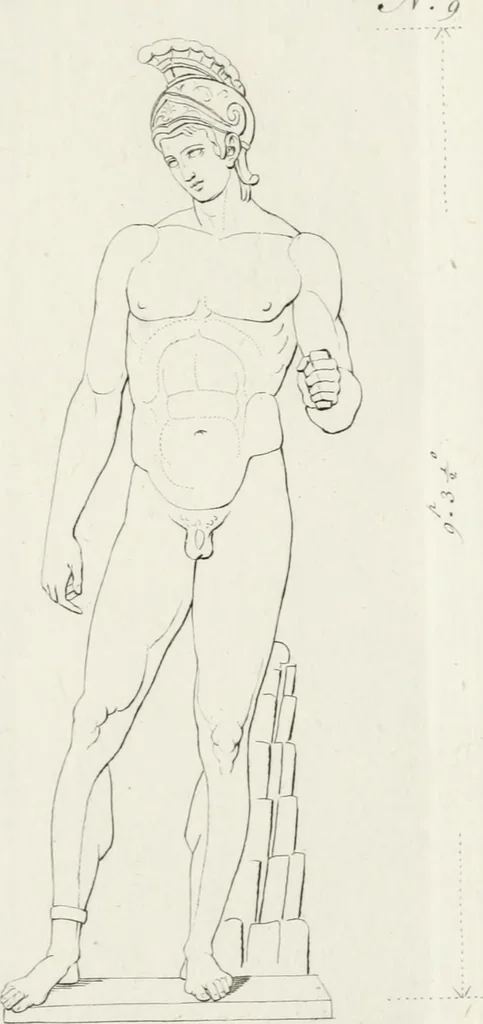 An illustration from Sculture del palazzo della Villa Borghese detta Pinciana, 1796, leaf 110