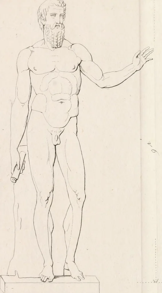 An illustration from Sculture del palazzo della Villa Borghese detta Pinciana, 1796, leaf 114