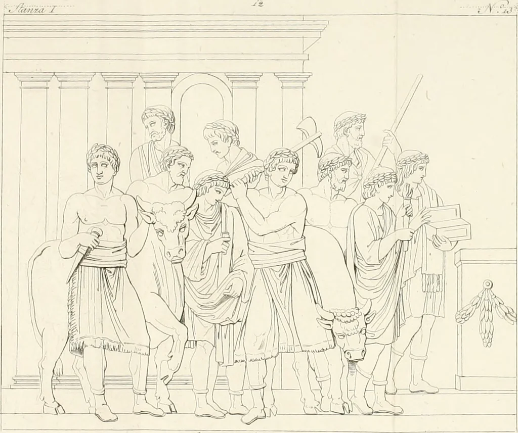An illustration from Sculture del palazzo della Villa Borghese detta Pinciana, 1796, leaf 119