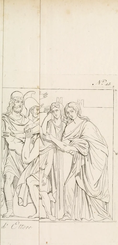An illustration from Sculture del palazzo della Villa Borghese detta Pinciana, 1796, leaf 122