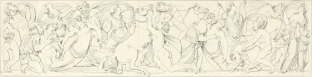 An illustration from Sculture del palazzo della Villa Borghese detta Pinciana, 1796, leaf 125