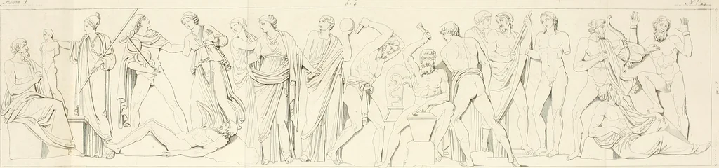 An illustration from Sculture del palazzo della Villa Borghese detta Pinciana, 1796, leaf 127