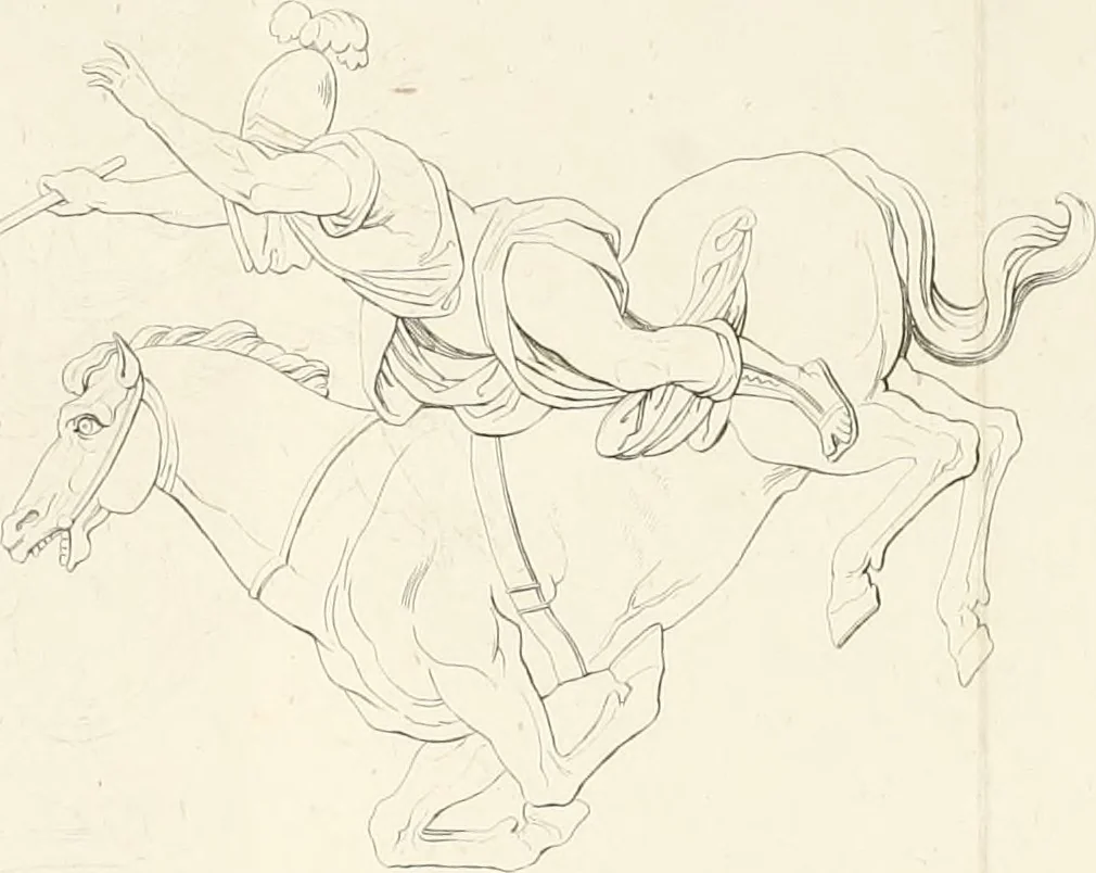 An illustration from Sculture del palazzo della Villa Borghese detta Pinciana, 1796, leaf 129