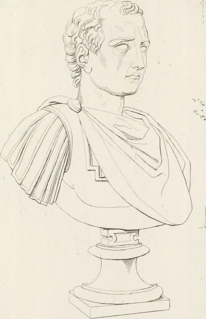 An illustration from Sculture del palazzo della Villa Borghese detta Pinciana, 1796, leaf 130
