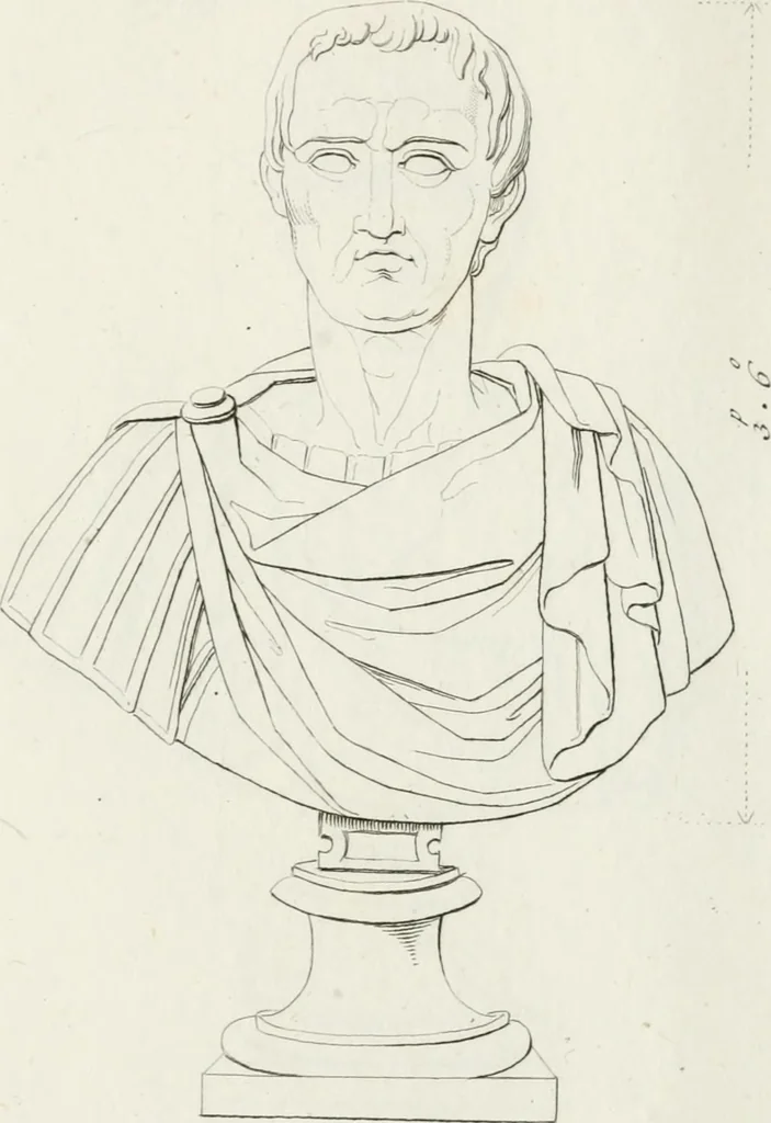 An illustration from Sculture del palazzo della Villa Borghese detta Pinciana, 1796, leaf 136