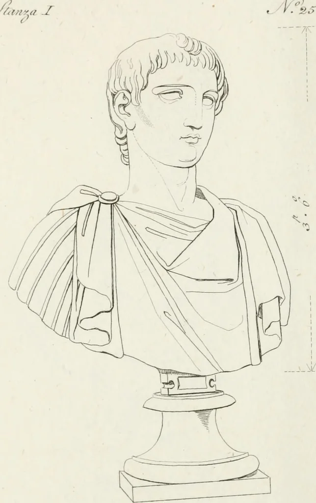 An illustration from Sculture del palazzo della Villa Borghese detta Pinciana, 1796, leaf 142