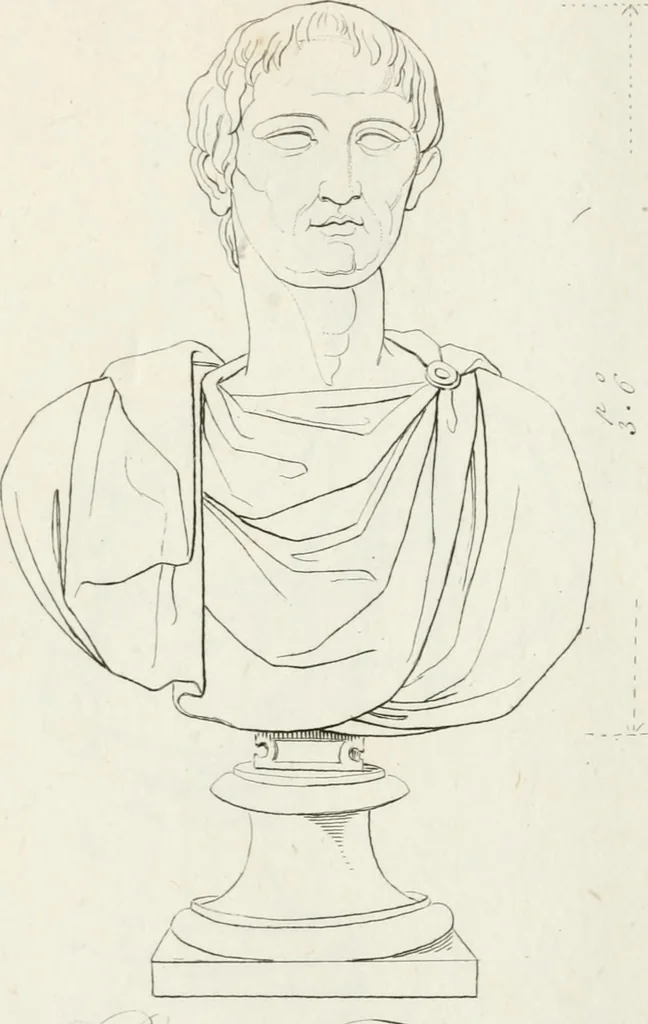 An illustration from Sculture del palazzo della Villa Borghese detta Pinciana, 1796, leaf 144