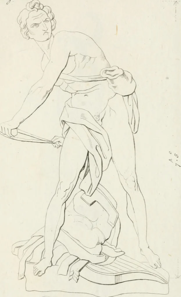 An illustration from Sculture del palazzo della Villa Borghese detta Pinciana, 1796, leaf 164