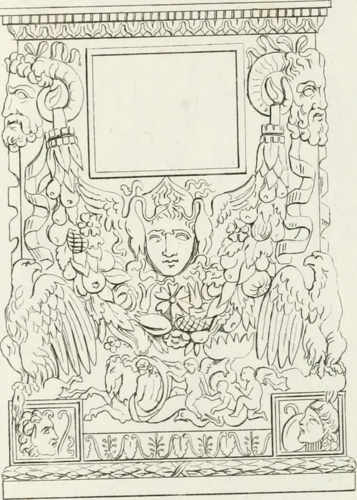 An illustration from Sculture del palazzo della Villa Borghese detta Pinciana, 1796, leaf 186