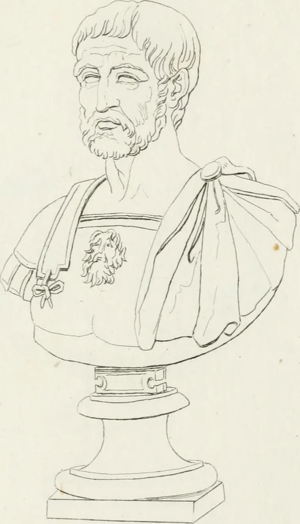 An illustration from Sculture del palazzo della Villa Borghese detta Pinciana, 1796, leaf 212