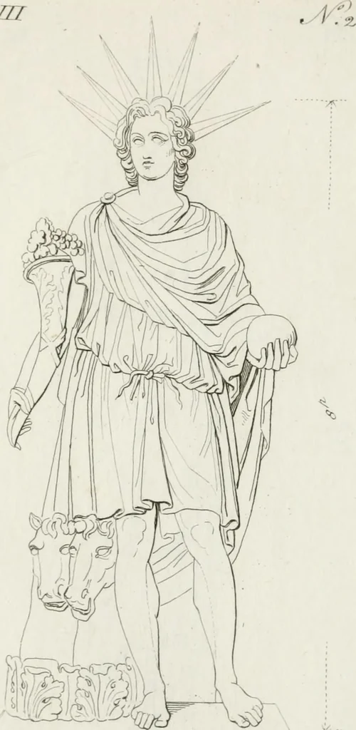 An illustration from Sculture del palazzo della Villa Borghese detta Pinciana, 1796, leaf 222