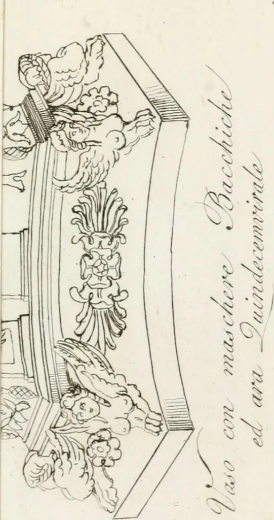 An illustration from Sculture del palazzo della Villa Borghese detta Pinciana, 1796, leaf 244