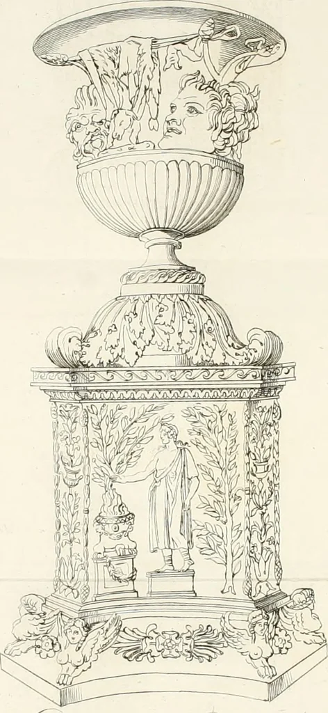 An illustration from Sculture del palazzo della Villa Borghese detta Pinciana, 1796, leaf 245