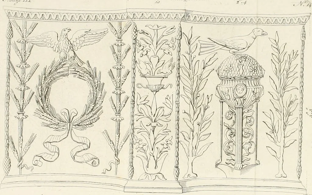 An illustration from Sculture del palazzo della Villa Borghese detta Pinciana, 1796, leaf 247