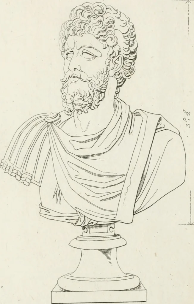 An illustration from Sculture del palazzo della Villa Borghese detta Pinciana, 1796, leaf 254