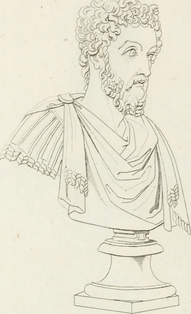 An illustration from Sculture del palazzo della Villa Borghese detta Pinciana, 1796, leaf 256