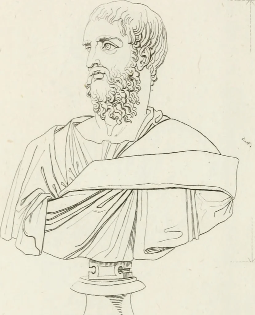 An illustration from Sculture del palazzo della Villa Borghese detta Pinciana, 1796, leaf 258