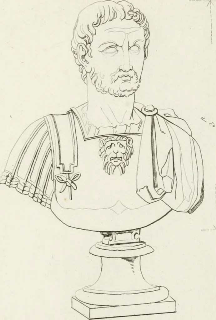 An illustration from Sculture del palazzo della Villa Borghese detta Pinciana, 1796, leaf 272