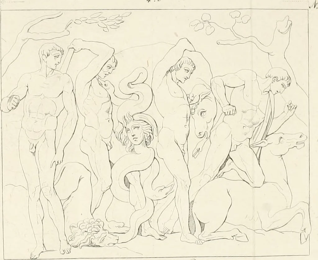 An illustration from Sculture del palazzo della Villa Borghese detta Pinciana, 1796, leaf 33
