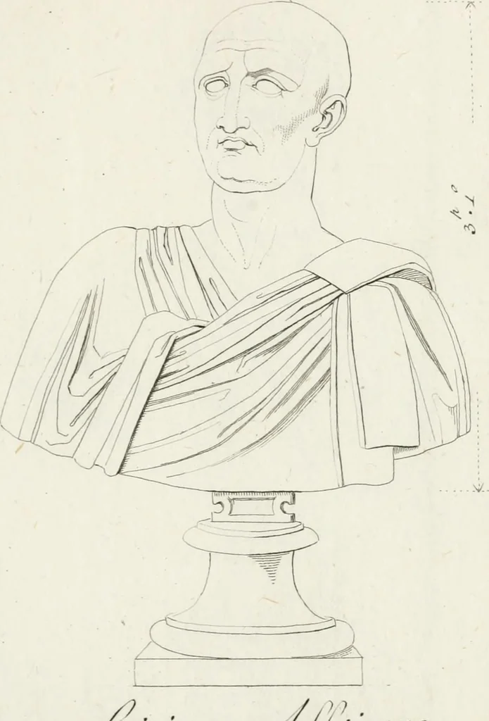 An illustration from Sculture del palazzo della Villa Borghese detta Pinciana, 1796, leaf 48