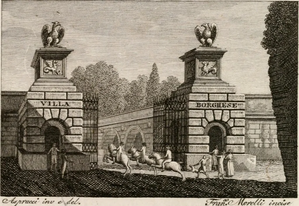 An illustration from Sculture del palazzo della Villa Borghese detta Pinciana, 1796, leaf 6