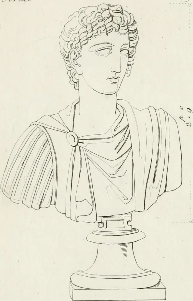 An illustration from Sculture del palazzo della Villa Borghese detta Pinciana, 1796, leaf 64