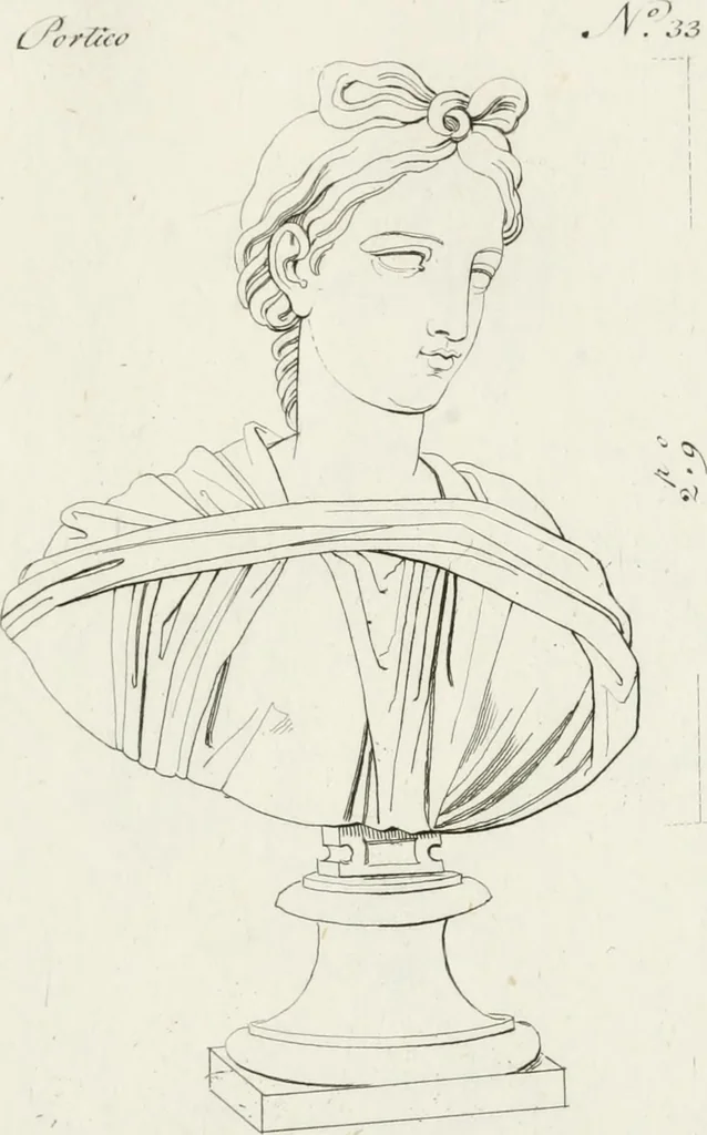An illustration from Sculture del palazzo della Villa Borghese detta Pinciana, 1796, leaf 72