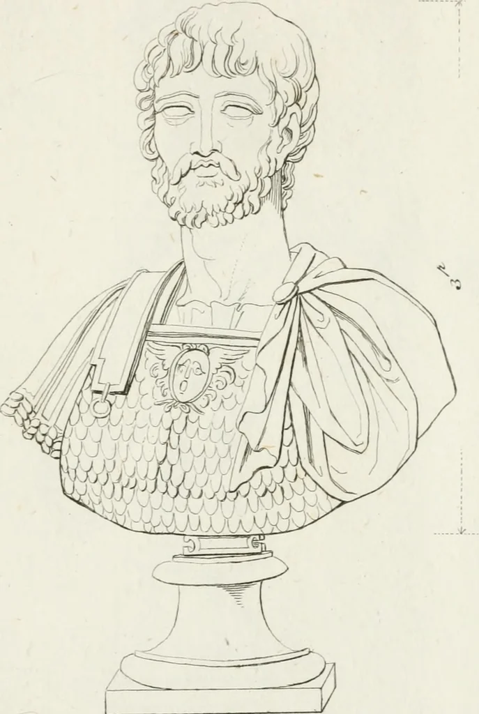 An illustration from Sculture del palazzo della Villa Borghese detta Pinciana, 1796, leaf 90