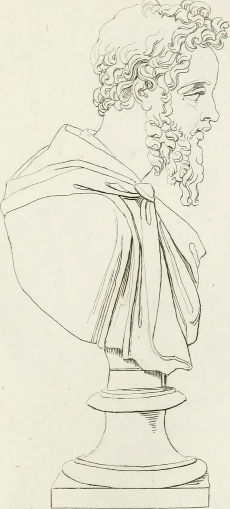 An illustration from Sculture del palazzo della Villa Borghese detta Pinciana, 1796, leaf 104