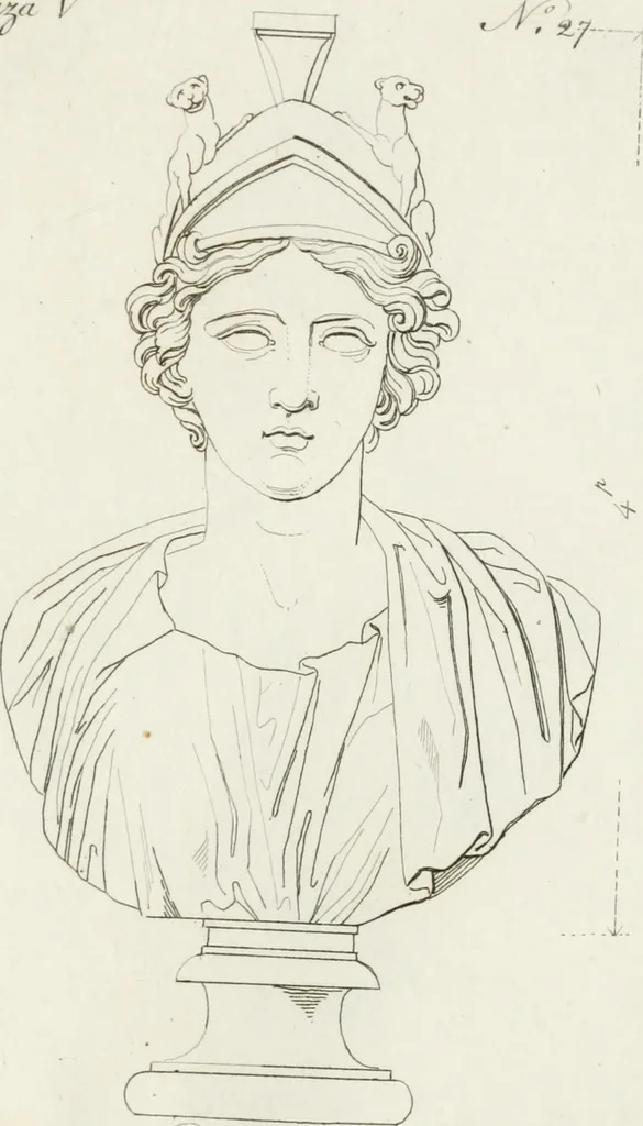 An illustration from Sculture del palazzo della Villa Borghese detta Pinciana, 1796, leaf 110