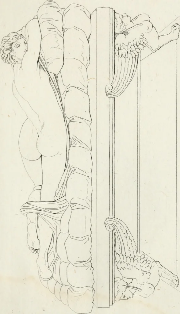 An illustration from Sculture del palazzo della Villa Borghese detta Pinciana, 1796, leaf 128
