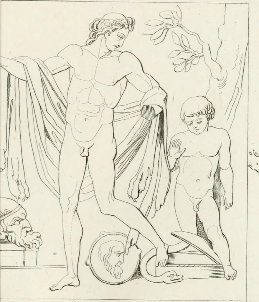 An illustration from Sculture del palazzo della Villa Borghese detta Pinciana, 1796, leaf 140
