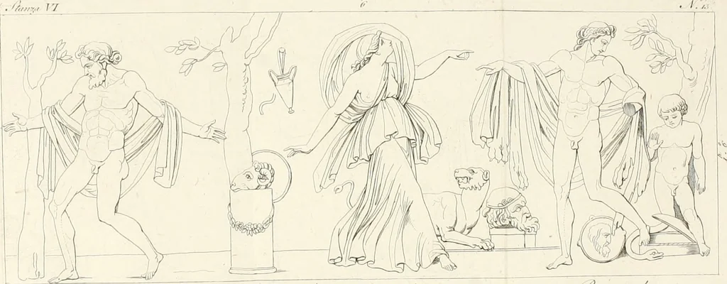 An illustration from Sculture del palazzo della Villa Borghese detta Pinciana, 1796, leaf 141