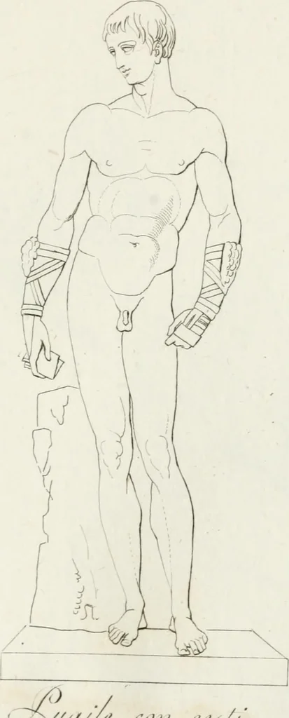 An illustration from Sculture del palazzo della Villa Borghese detta Pinciana, 1796, leaf 156