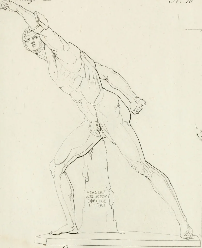 An illustration from Sculture del palazzo della Villa Borghese detta Pinciana, 1796, leaf 162
