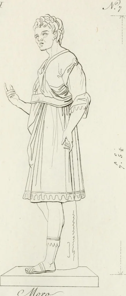 An illustration from Sculture del palazzo della Villa Borghese detta Pinciana, 1796, leaf 198